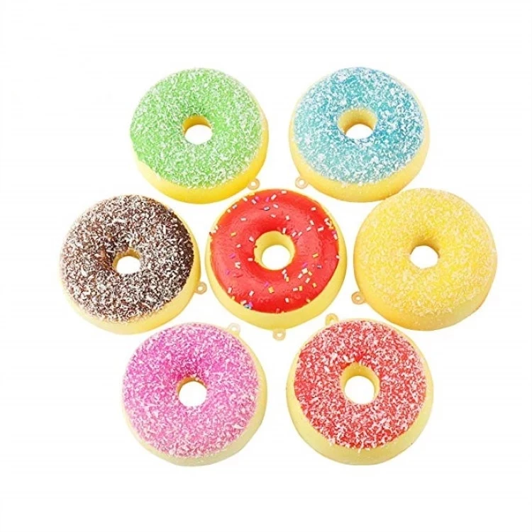 Squishy Pack Pu Scented Slow Rising Donut Squishy Toys Soft With Cream ...