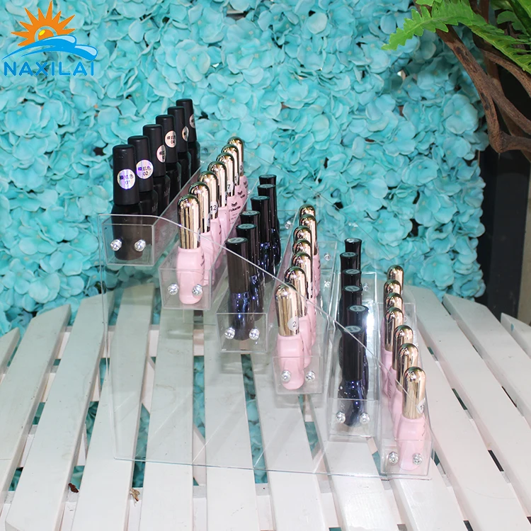 Naxilai Opi Nail Polish Display Rack Customized Nail Polish Wall Display Rack Mount Nail Polish