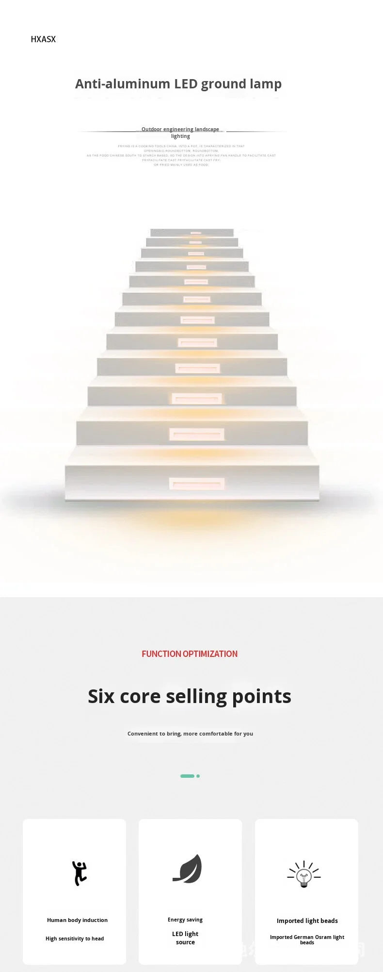 product outdoor led waterproof embedded horizontal footlight for villa step stairway corridor wall corner and staircase sensor light-1
