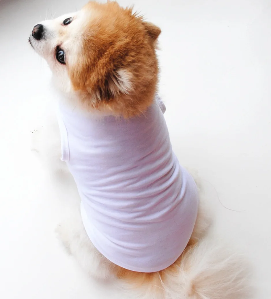 Rubysub Polyester Custom Dog Shirts Pet Sublimation Blank Dog Shirt