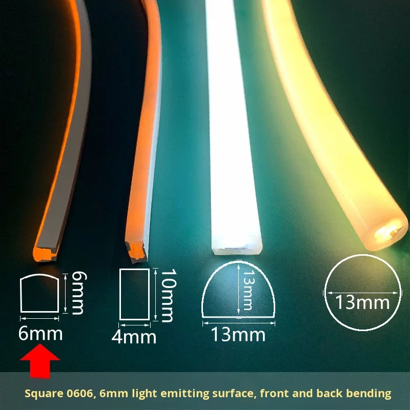 product soft light led tv strip 4mm 6mm wide round semi circular 13mm 5v ultra thin waterproof light strip-4