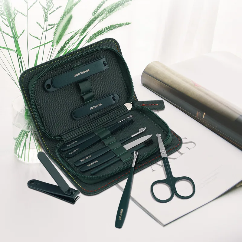 product factory hot sale manicure set personal care nail clipper kit 9 pcs manicure set-3