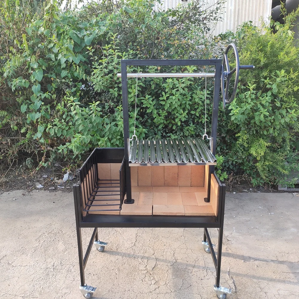 Argentine Masonry Grill Kits With Rear Brasero Counter Drop In Santa