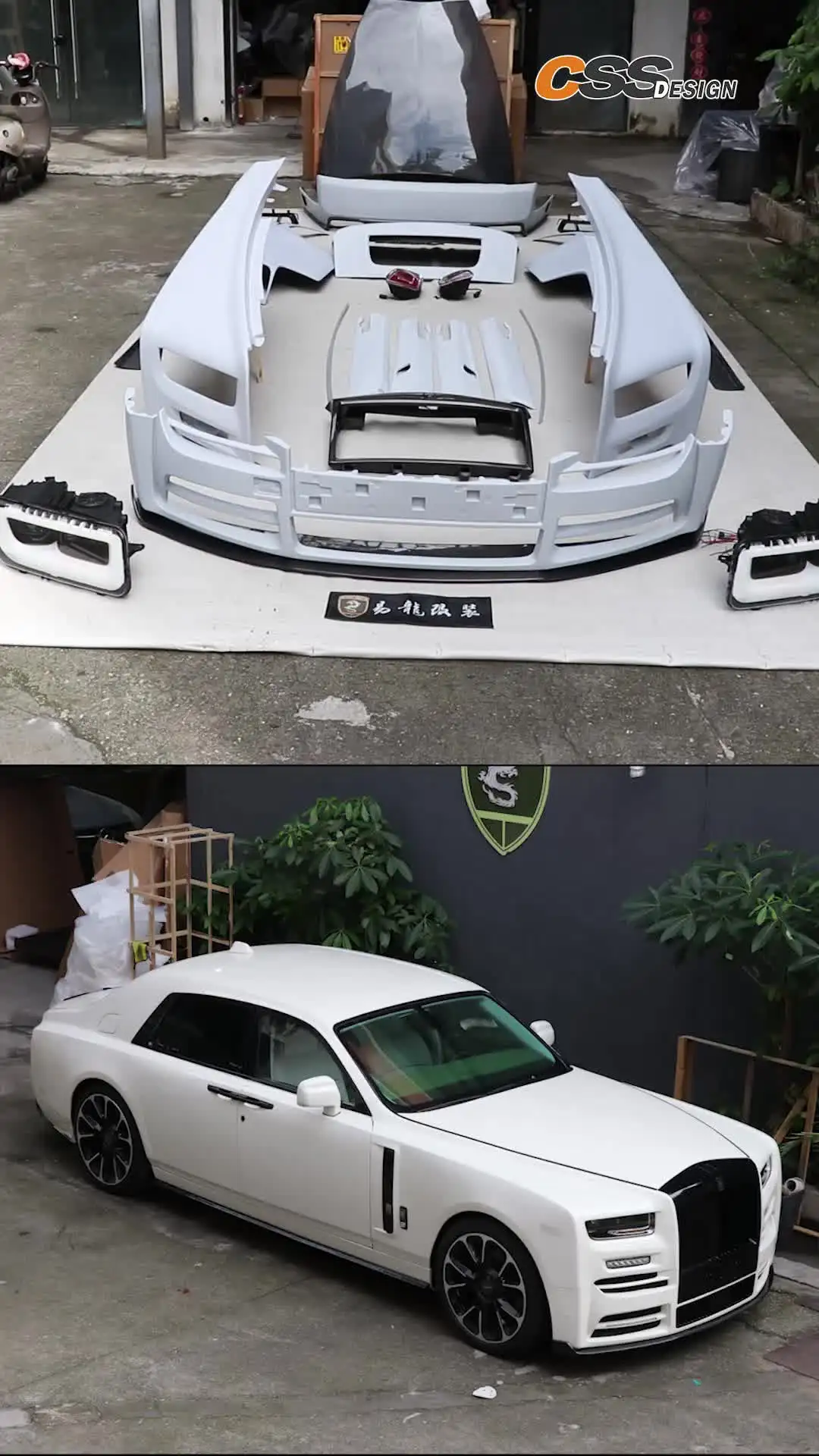 ロールスロイスファントム6TH7THカーフェンダーリアバンパー