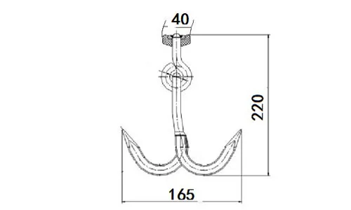 Temperature Guard and Refrigeration Truck Meat hook-990096
