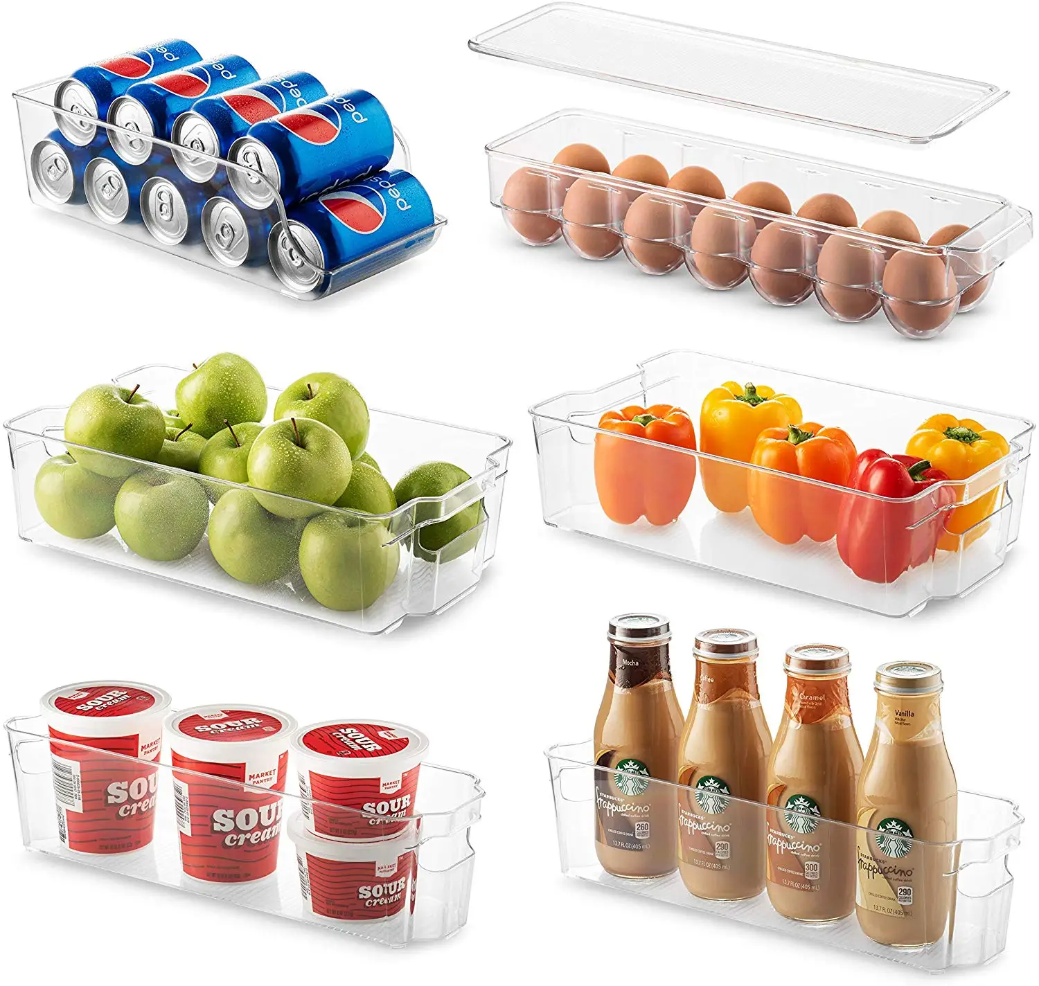 Fridge Storage Containers Produce Saver Stackable Refrigerator