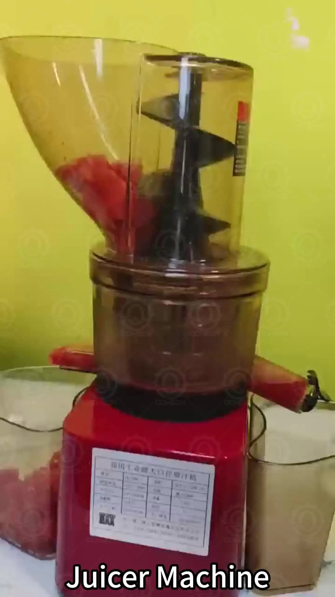 De High-Quality Commercial Cold Press Small Orange Juicer Machine