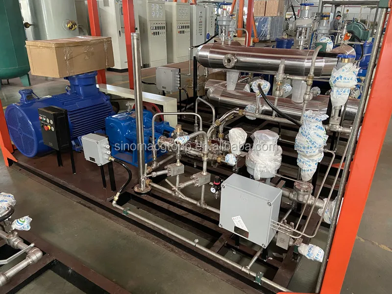 Lng Truck Fueling Station Skid Mounted Pump Module Lcng Lh2 Hydrogen