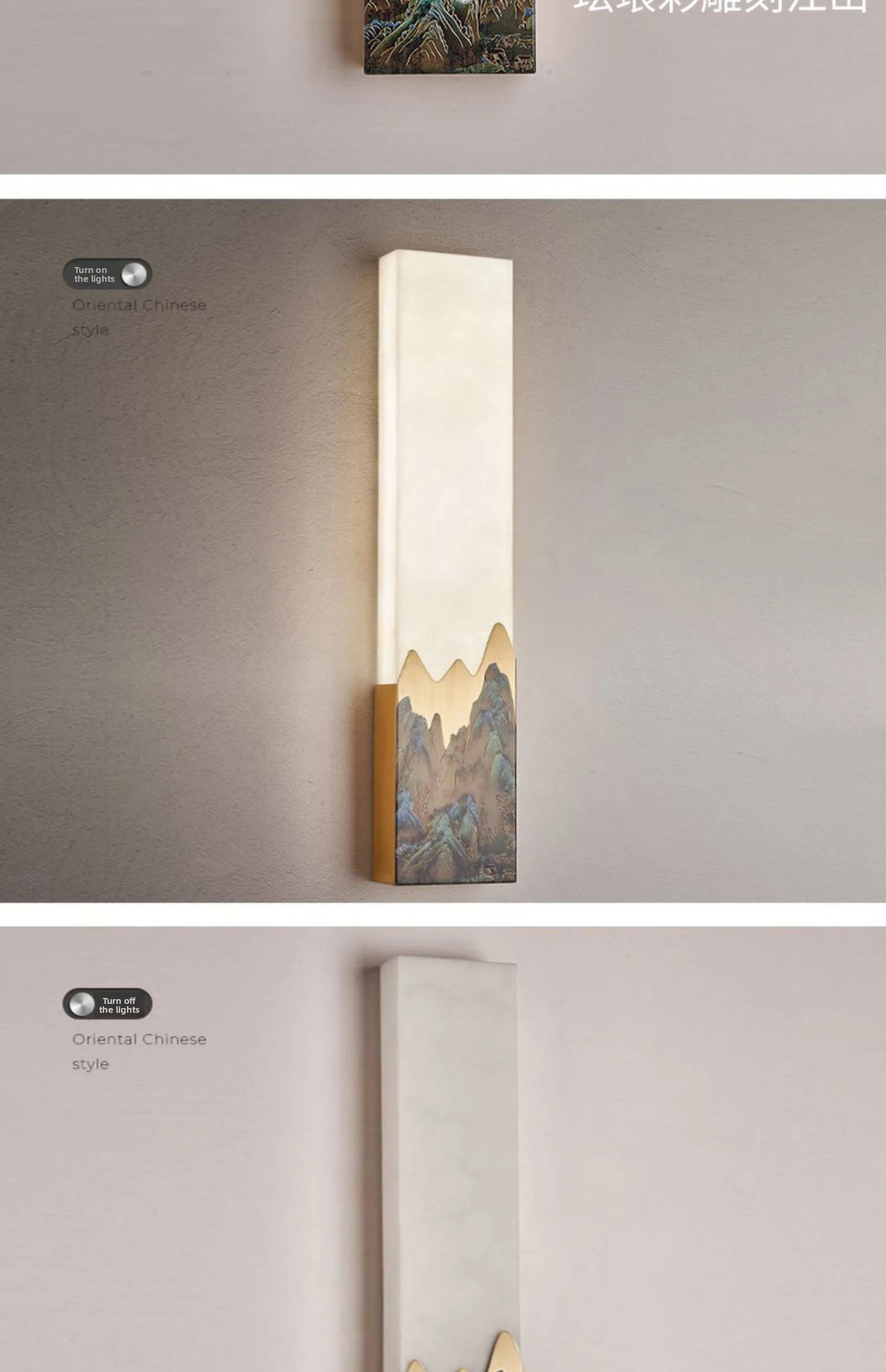 product chinese style all copper enamel finish zen style wall lamp with marble lighting for living room bedroom bedside 5 year warranty712-18