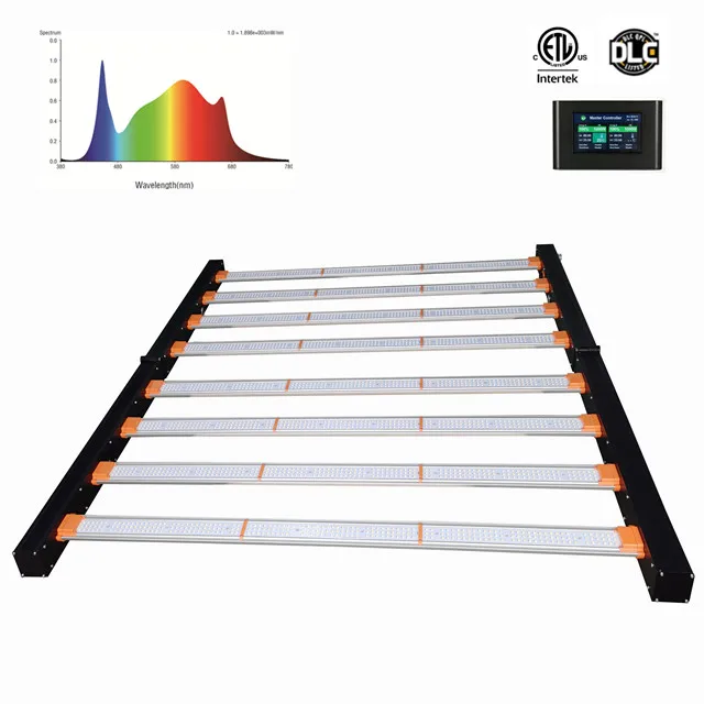 Longood DIY High Efficacy 650 watt 800 watt Foldable COB Led Grow Lights strip bar for Plant Veg and Flowing