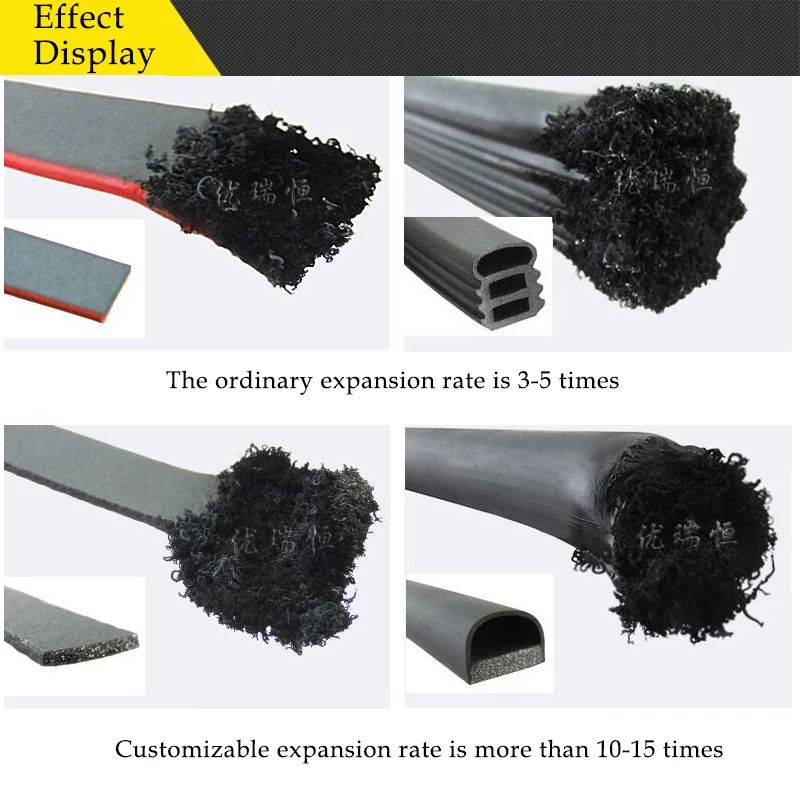 Fire And Weather Resistant Door And Window Gasket Flat Sponge Pvc