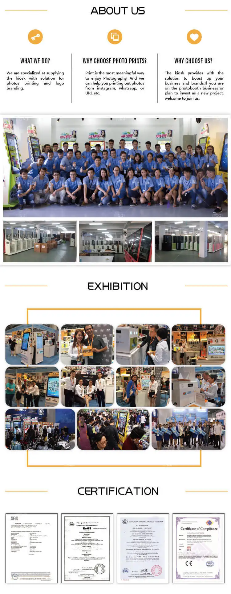 Amazing portable robot photo booth shell take photo with family and friends