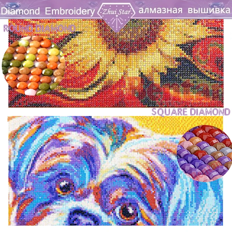 square and round diamond painting