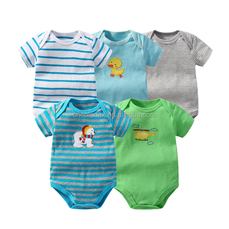 TupTam Baby Romper Suit with Feet Pack of 5 