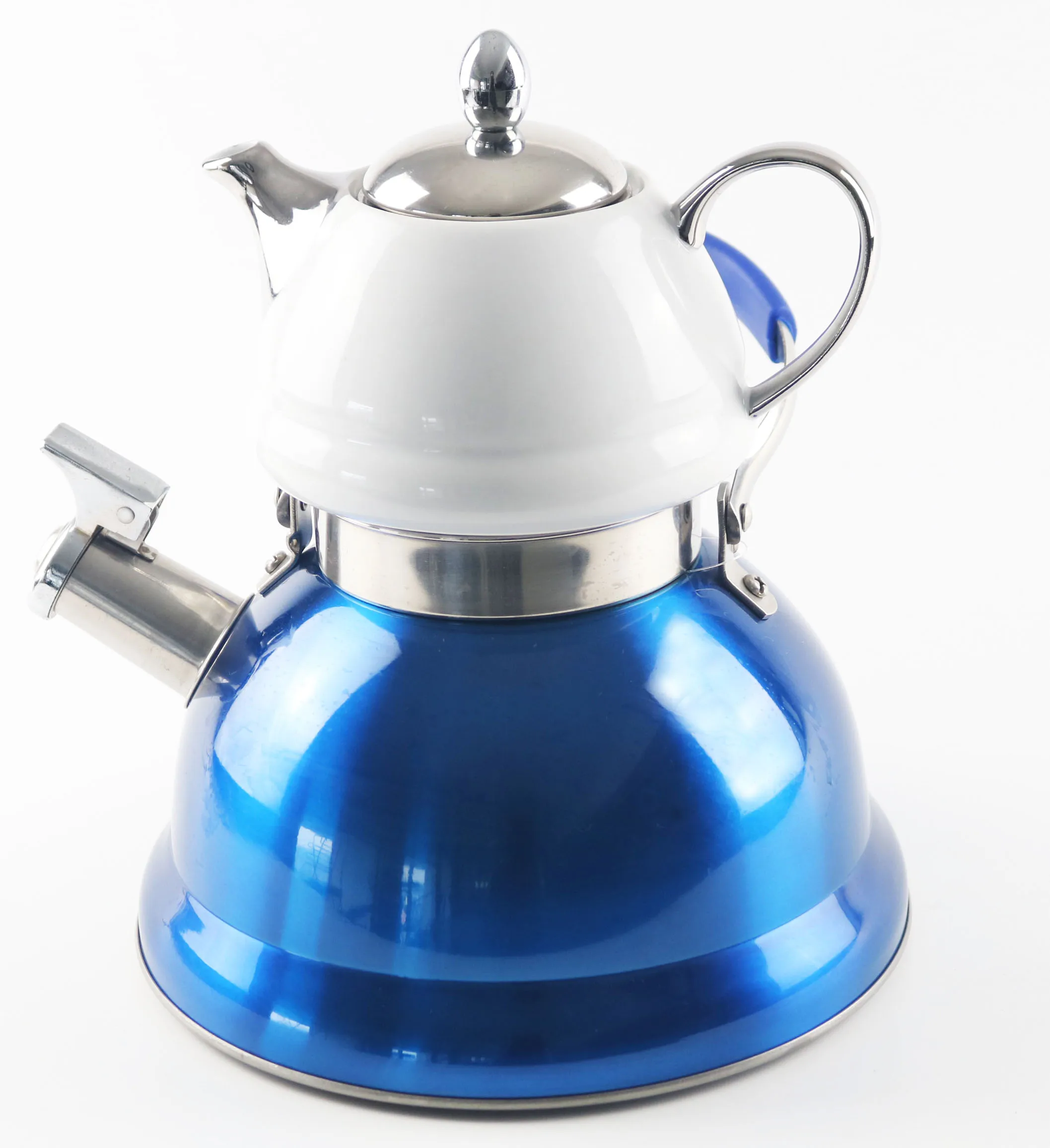 High Quality Stainless Steel Whistle Special Two Set Kettle Double Tea