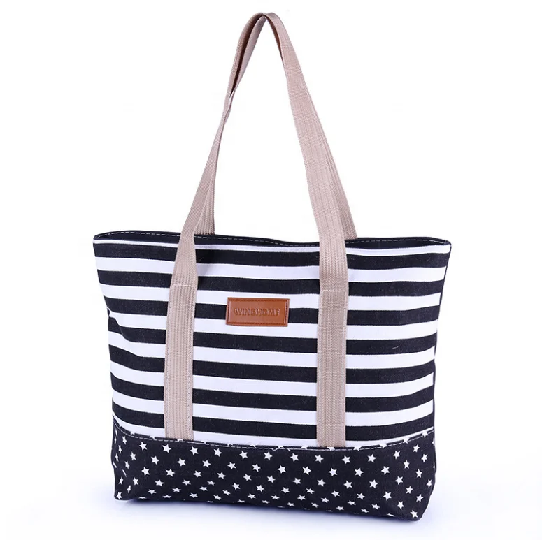 

2020 Women Canvas Beach Bag Tote Shoulder Bags Custom Hand Bag, Same as pics