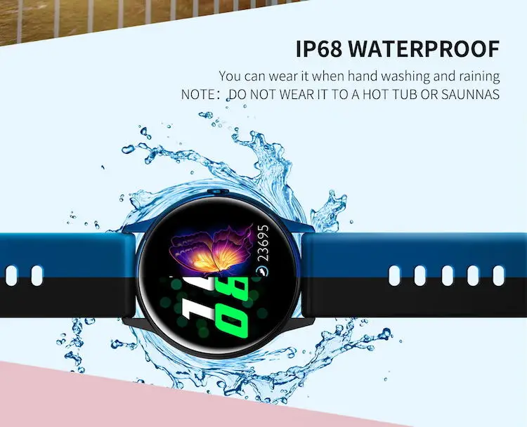 DT88 Smart Watch Fitness Tracker Women SmartWatch IP68 Waterproof Health Sport Watch