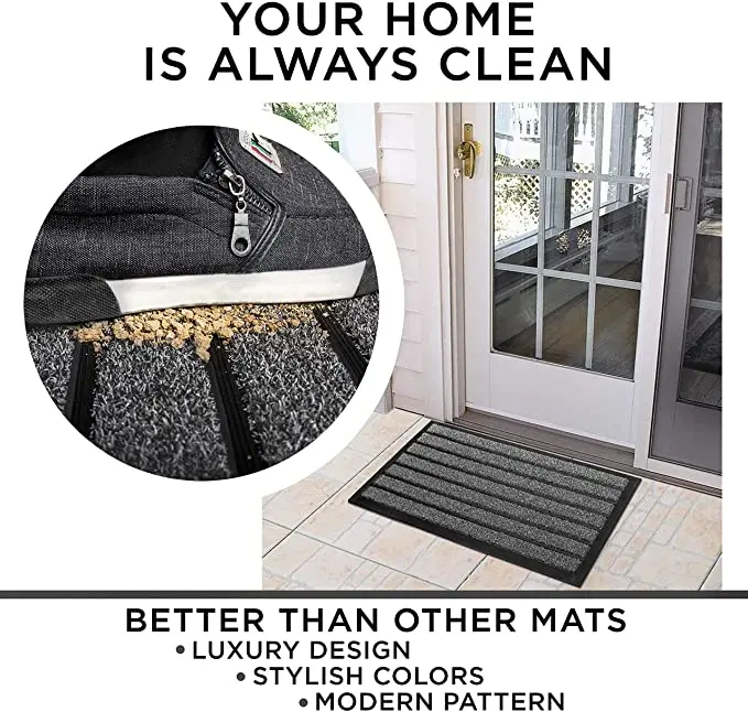 45x75cm 60x90cm Outside Shoe Mat Rubber Floor Mat Outdoor Doormat