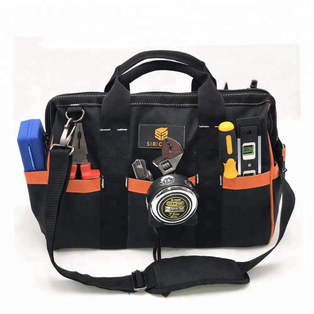 Manufactory 16 Inch Polyester Folding Hanging Tool Bag With Shoulder