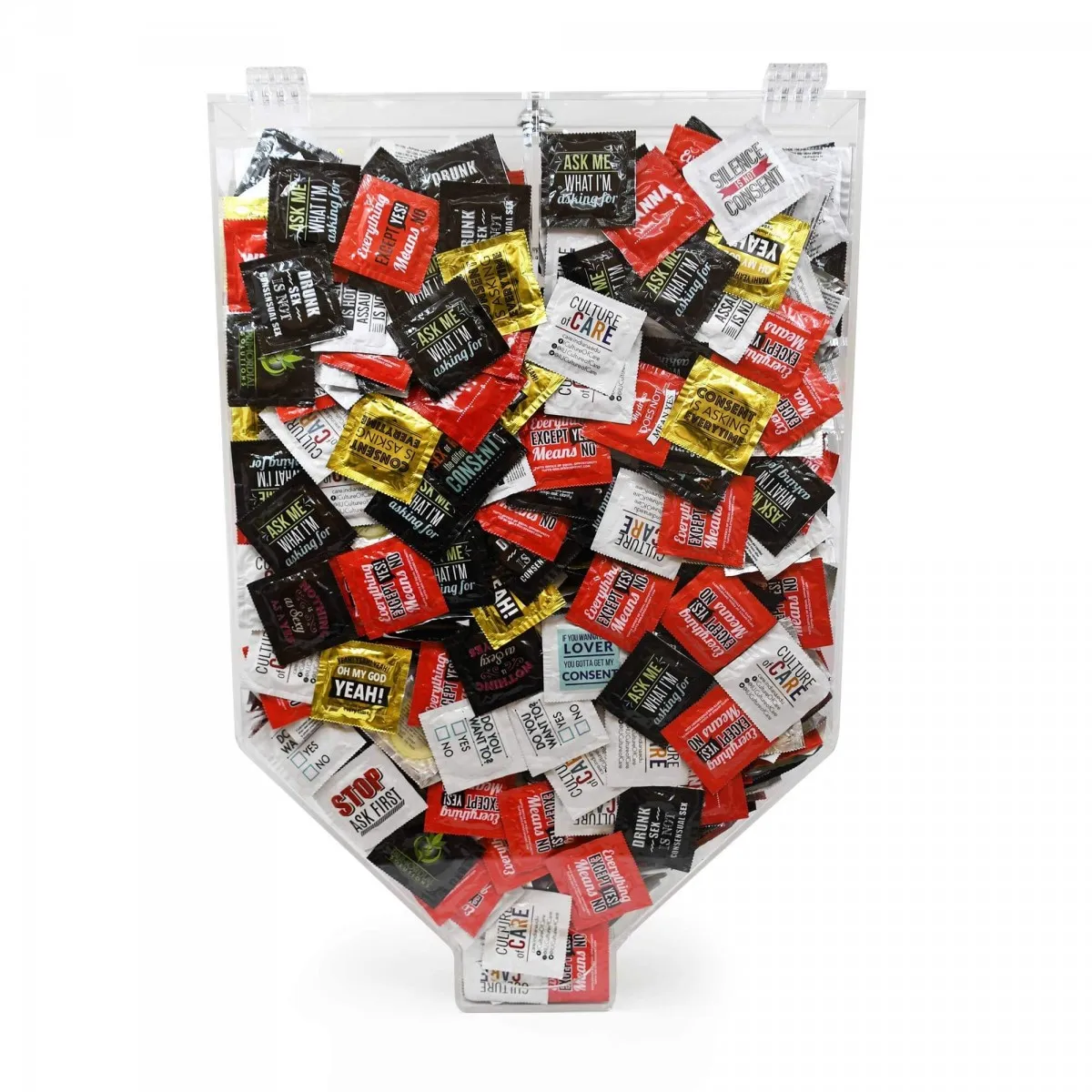 Vonvik Clear Condom Dispenser Acrylic Plastic Dispenser For Condom