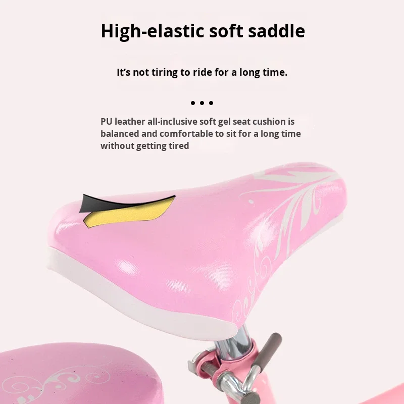 product childrens bicycles 12 inch 14 inch 16 inch training wheels princess bike boys girls aged 2 9 pedal kids bike no brakes-5