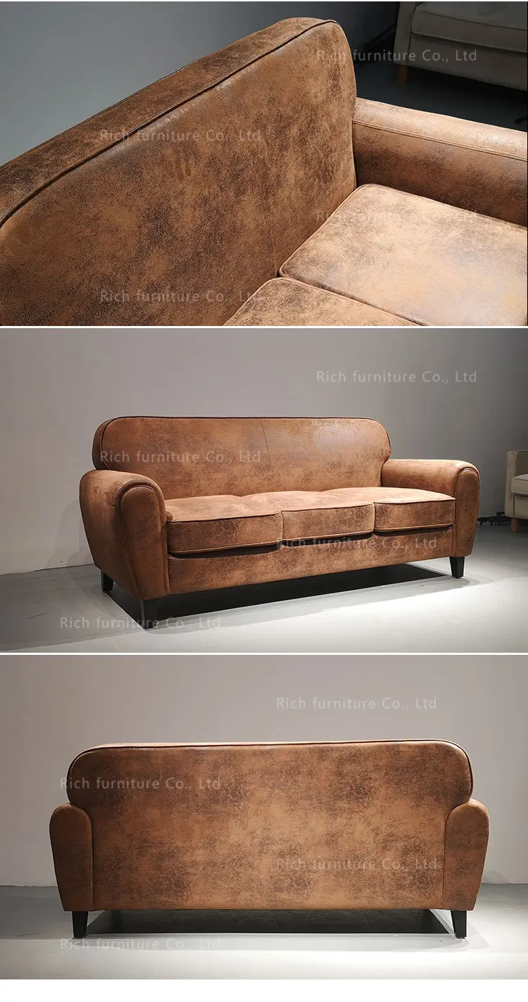 Modern Style Original Leather Sofa Set Faux Leather Sofa Set For Living