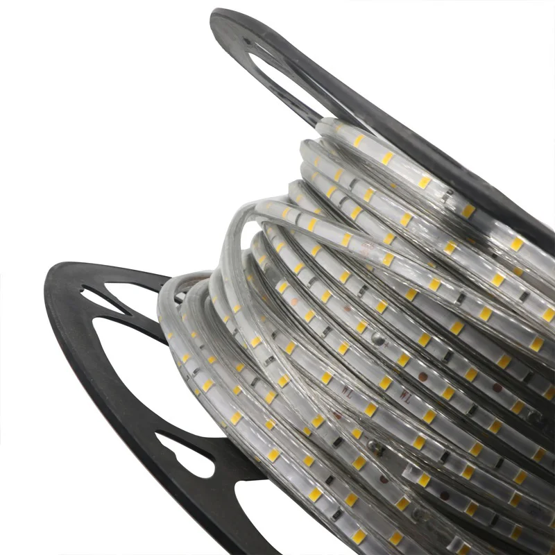 High Voltage Tube Type Waterproof Flexible LED Strip 60leds per meter Warmwhite or white Super Bright 2835 LED Strip Light