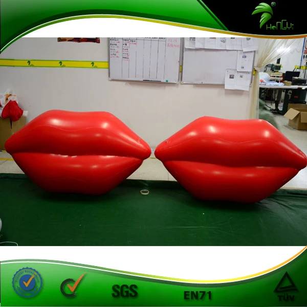 Inflatable Sexy Red Lips Valentines Day Decoration Inflatable Love