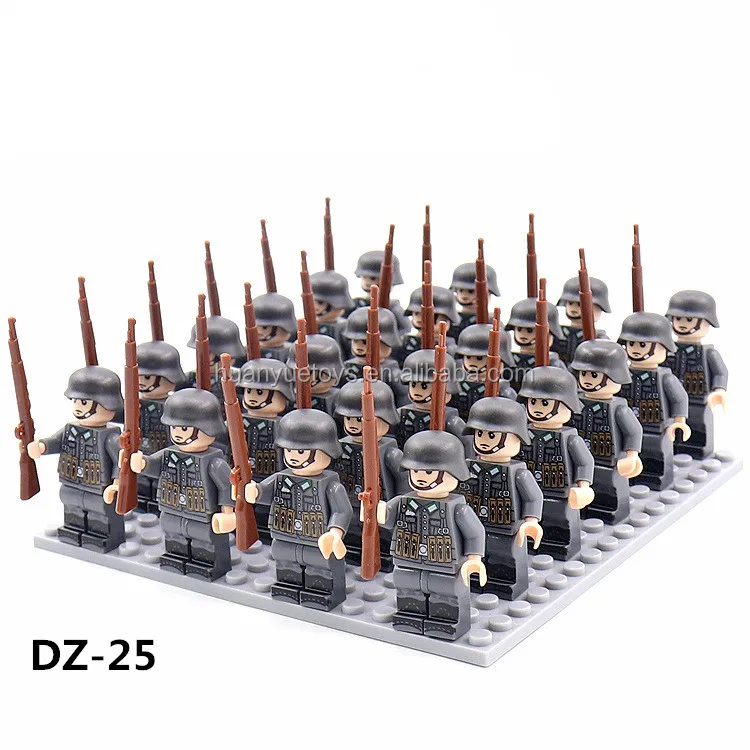Weapon for Lego Minifigures 21pcs WW2 Military Soldiers US UK Soviet China Army 