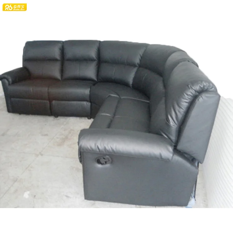 Germany Living Room Leather Recliner Sofa In Purple Corner Sofa Set