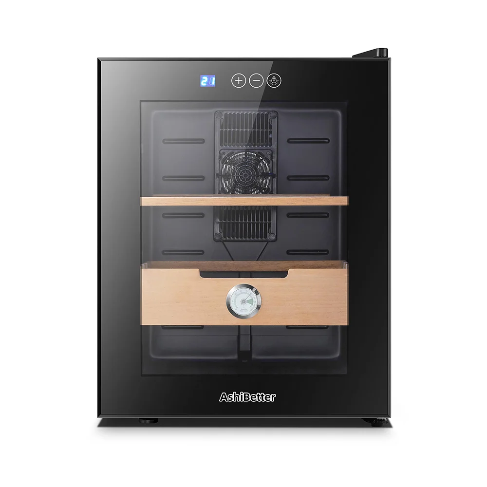 
AshiBetter Automatic Humidity Control Thermoelectric Electronic Cigar Humidor For Cigars 