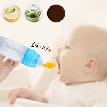 baby feeding squeeze spoon