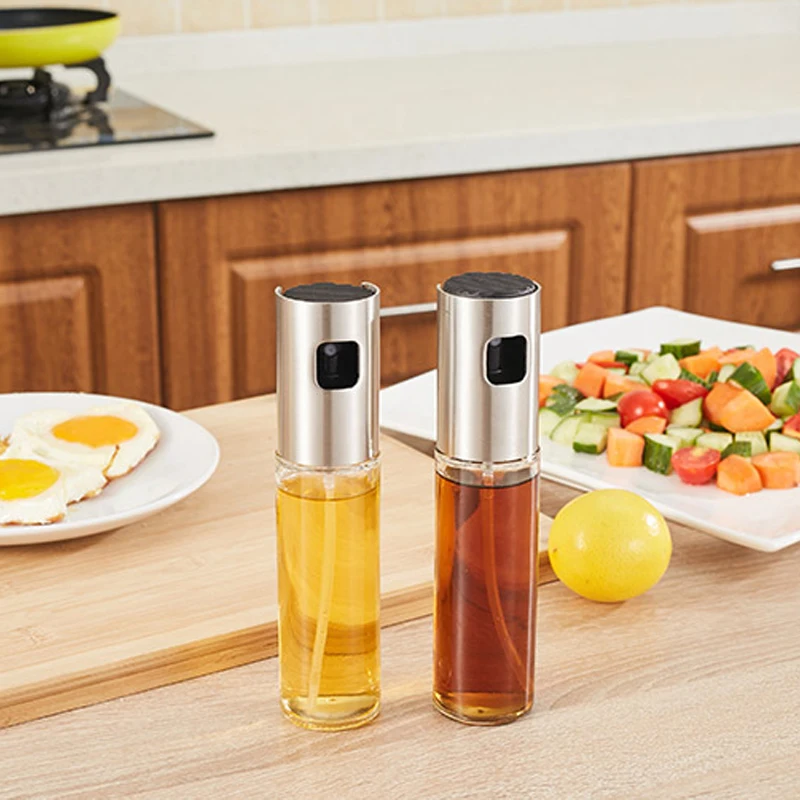 Stainless Steel Olive Oil or Vinegar Sprayer / Dispenser Bottle For Cooking