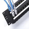24 port patch panel Cat 6 female to female 48 port UTP RJ45 connector with back bar
