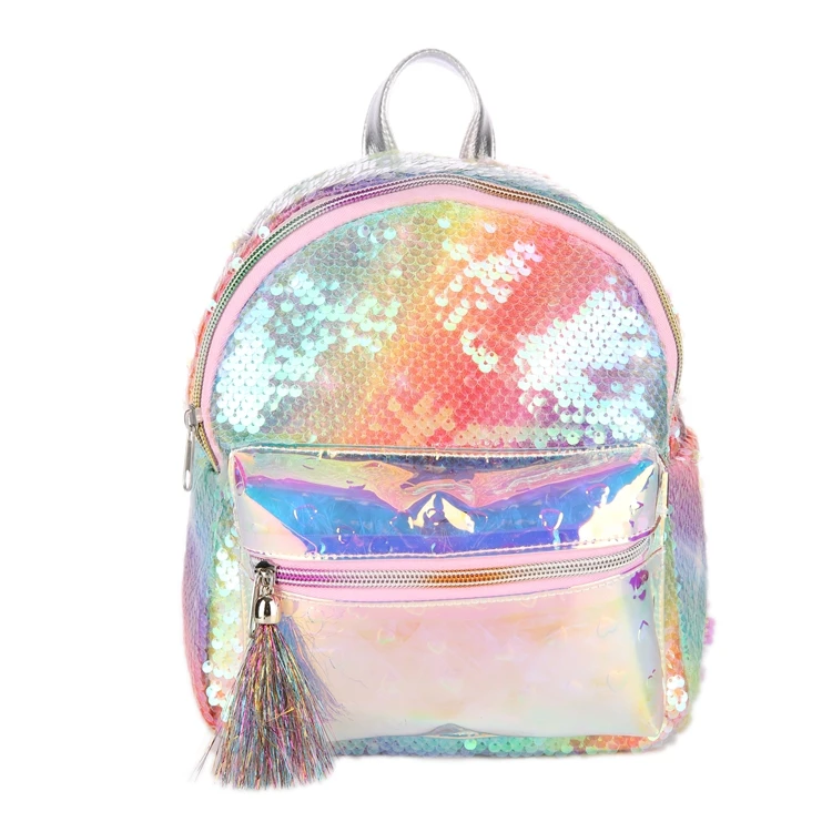 Kids School Backpack Girls Sequin Travel Shoulder Bag Backpacks For ...