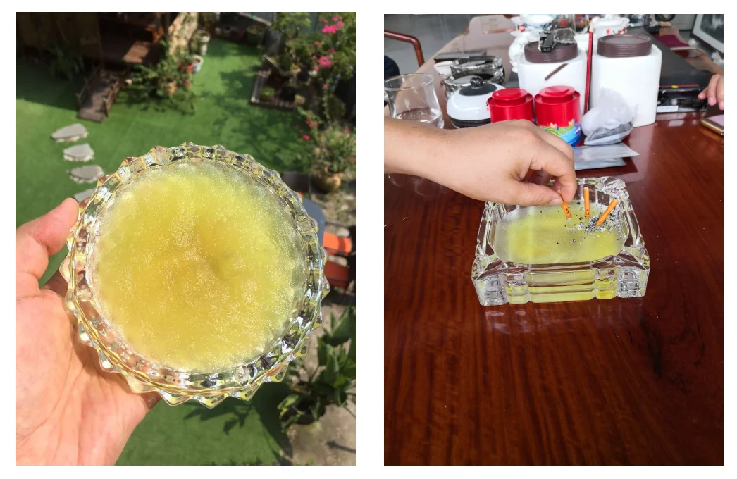 smoke removal ashtray sand