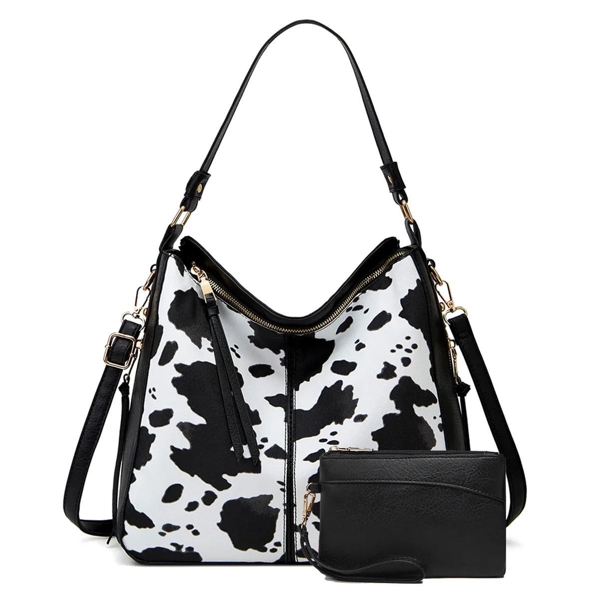 Cow print buy hobo bag