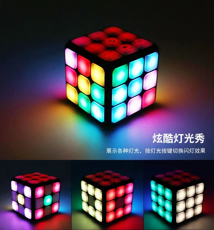 2021 New Design Flashing Cube Electronic Memory Brain Game Handheld Flashing Musical Cube 