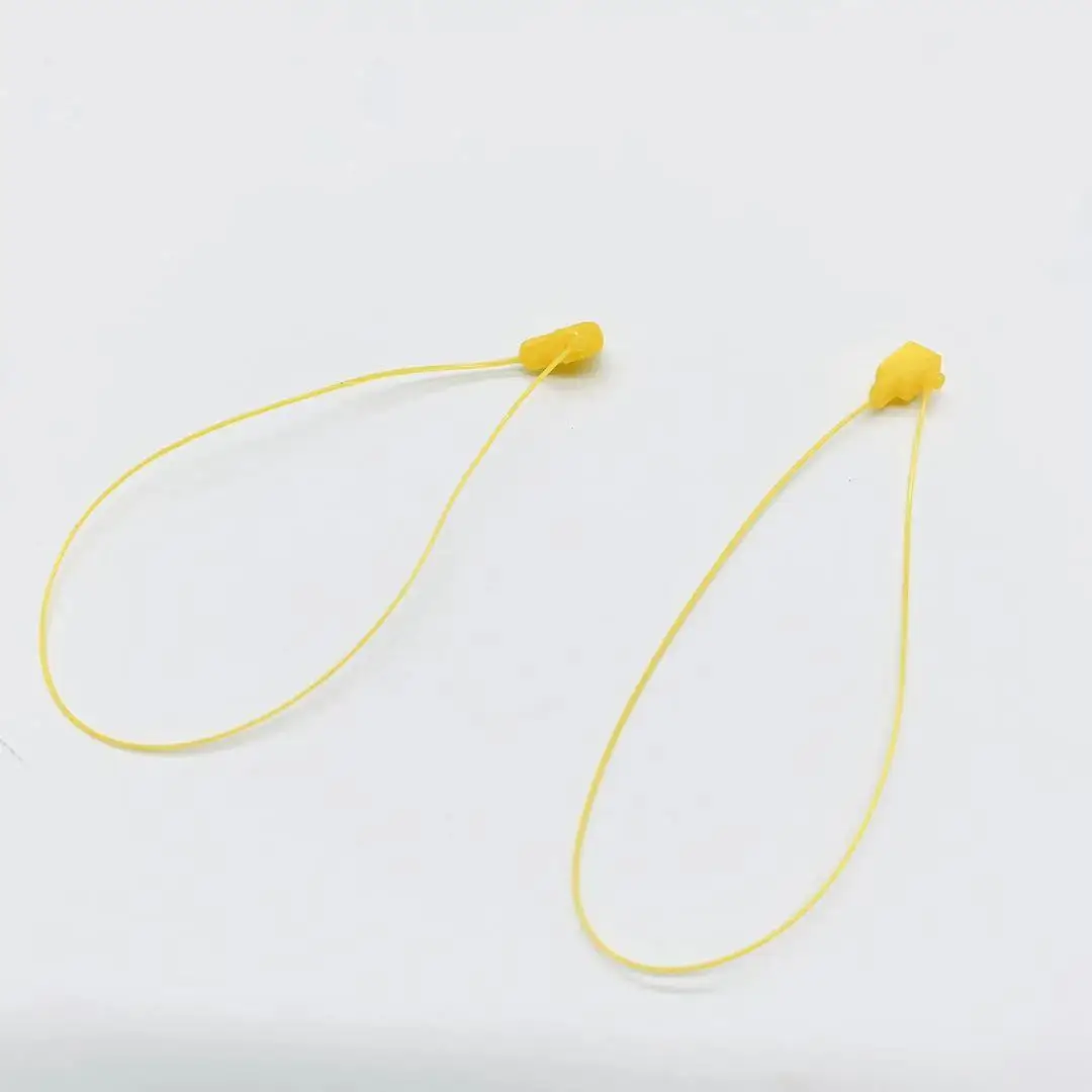 100pcs Red Snap Lock Pin Adjustable Security Loop Plastic Sealing Nylon Tag Fastener Ties Handcuffs Protection