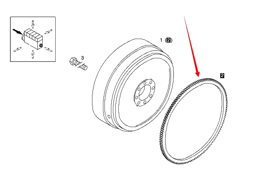 forklift parts FLYWHEEL GEAR RIM Starter Ring DZ04272421 DZ04272545 for linde forklift 351 deutz engine manufacture