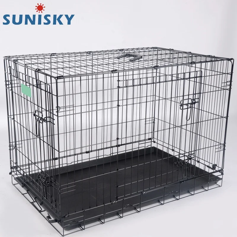 Portable Indoor Household Steel Wire Pet Cage Dog Metal Wire Cage Cat