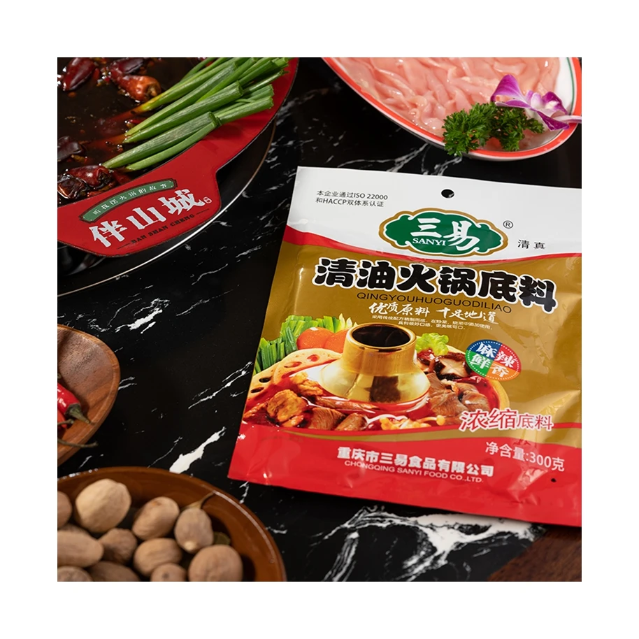 Attractive Price New Type Clear Oil Hotpot Hot Pot Soup Base Halal Food