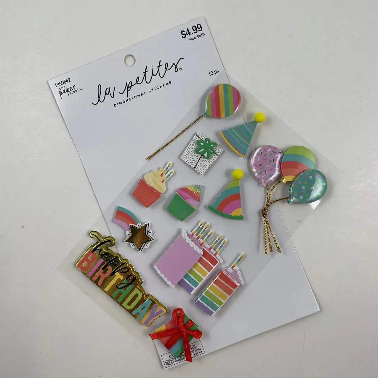 Customized Lovely Happy Birthday 3d Stickers 3 Layers Paper Stickers ...