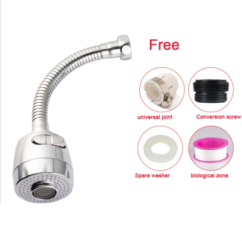 360 Degree Swivel Faucet Sprayer Head Replacement Anti -Splash Tap Booster and Water Saving Faucet