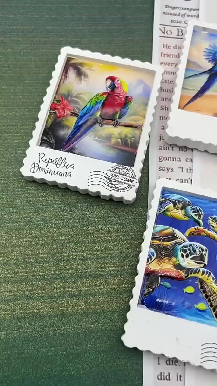 Custom Resin 3D Printing Letter Shaped Barbados Souvenirs Fridge