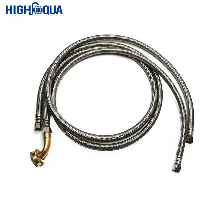 Stainless Steel Braid Dishwasher Inlet Hose With Brass Elbow Fitting Buy Dishwasher Drain Hose