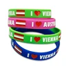 New souvenirs wedding gifts custom embossed sport adjustable silicon wristband,custom silicone bracelets no minimum