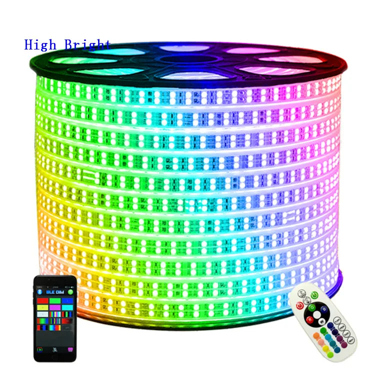 colourful Christmas colour changing 220v 5050 2835 Cuttable outdoor projects ultra thin rgb UK power led strip light