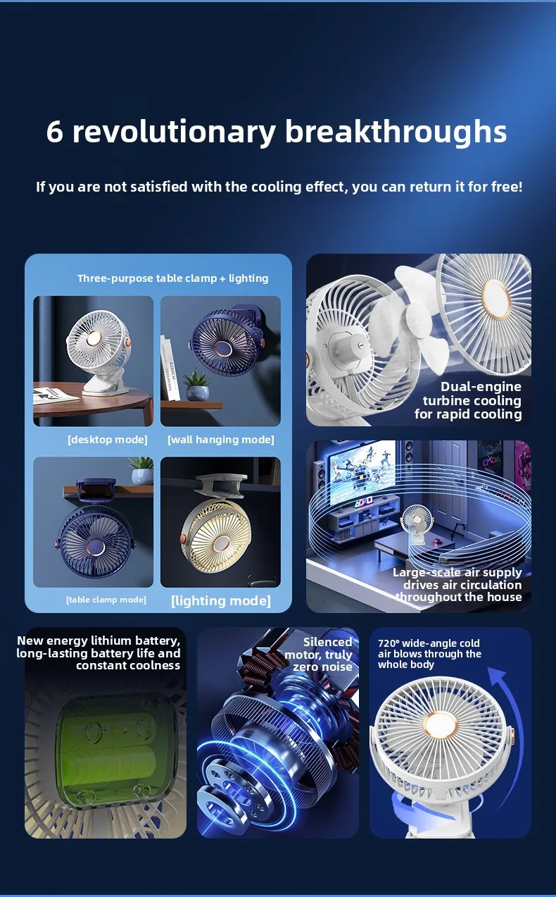 Mini Personal Cooling Fan, USB, Portable - detail 6