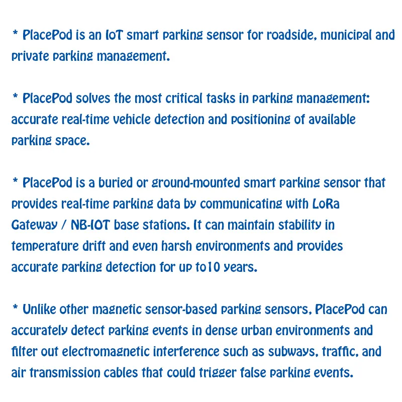 vehicle guidance system wireless frame car parking garage occupancy space sensor hood smart magnetic tape lot iot sensors - ANKUX.COM